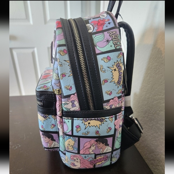 Loungefly The little Mermaid AOP Mini Backpack - Picture 4 of 9